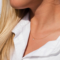 Greta Diamond Necklace, 18k Yellow Gold / White Gold