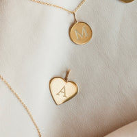 Astrid Solid Heart, 18k Gold