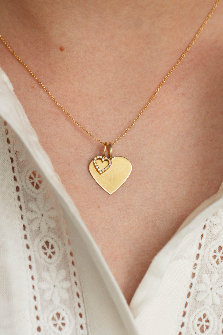 Astrid Solid Heart, 18k Gold