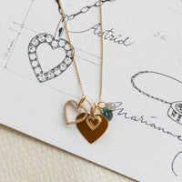 Astrid Solid Heart, 18k Gold