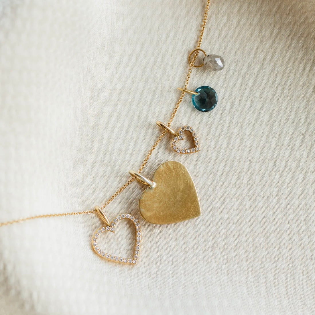 Astrid Solid Heart, 18k Gold