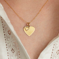 Astrid Solid Heart, 18k Gold