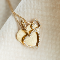 Astrid Solid Heart, 18k Gold