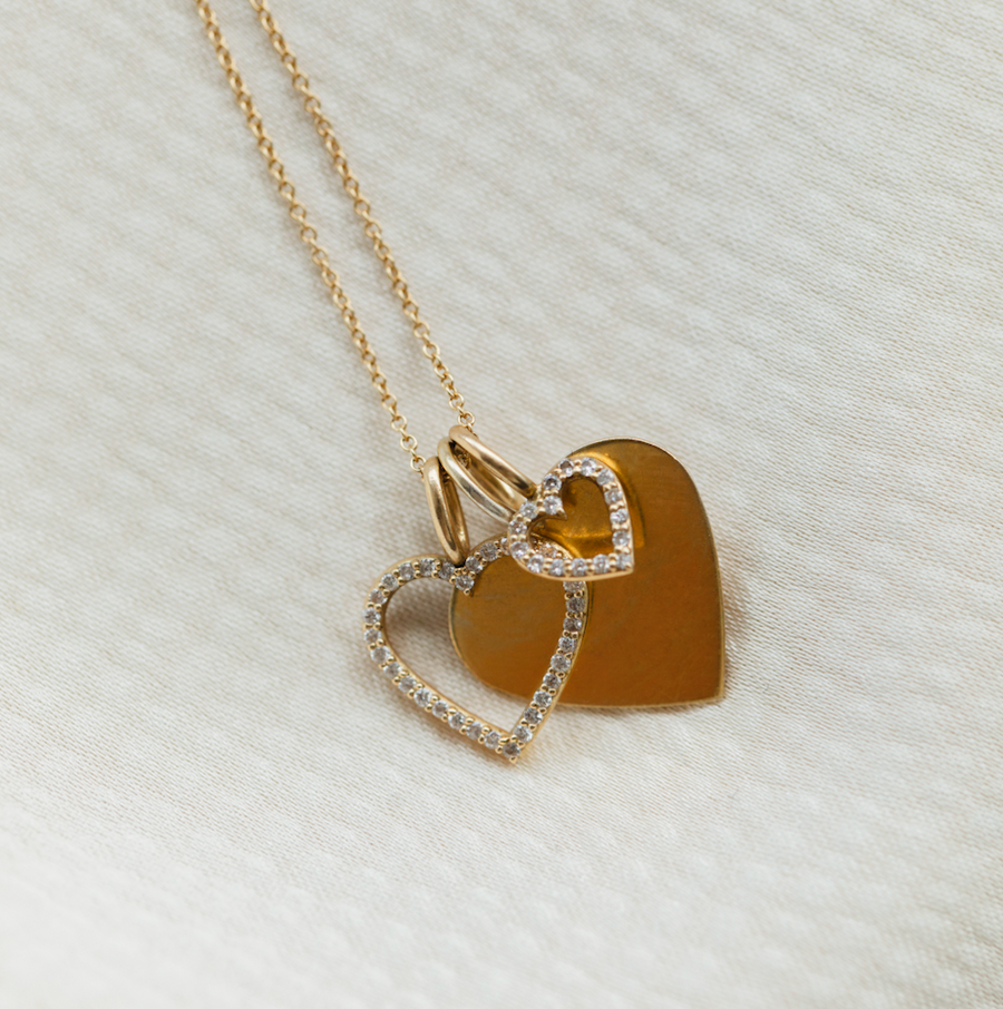 Astrid Solid Heart, 18k Gold