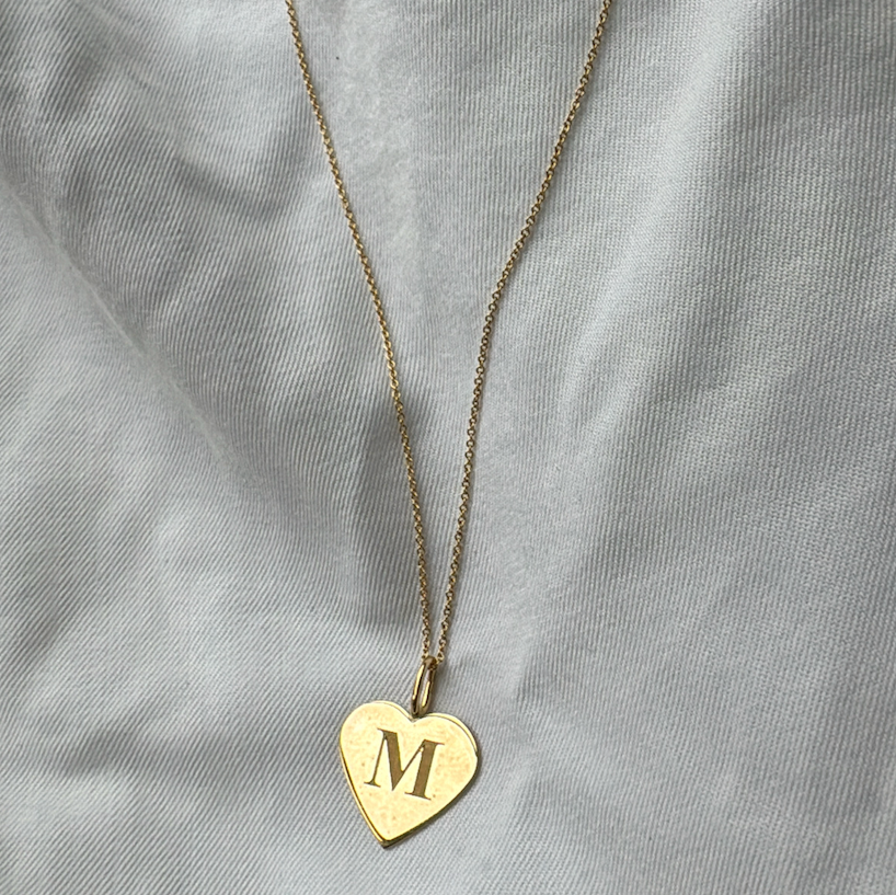 Astrid Solid Heart, 18k Gold